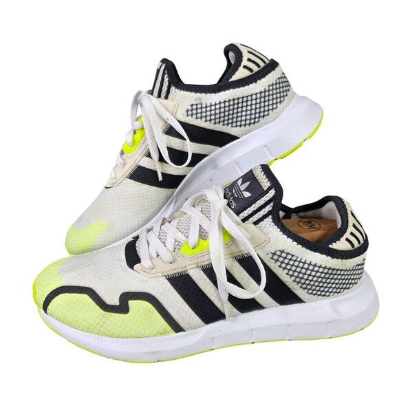 adidas Other - Mens Adidas Swift Run Running Shoes Neon Yellow & Black Sneakers Size 11.5